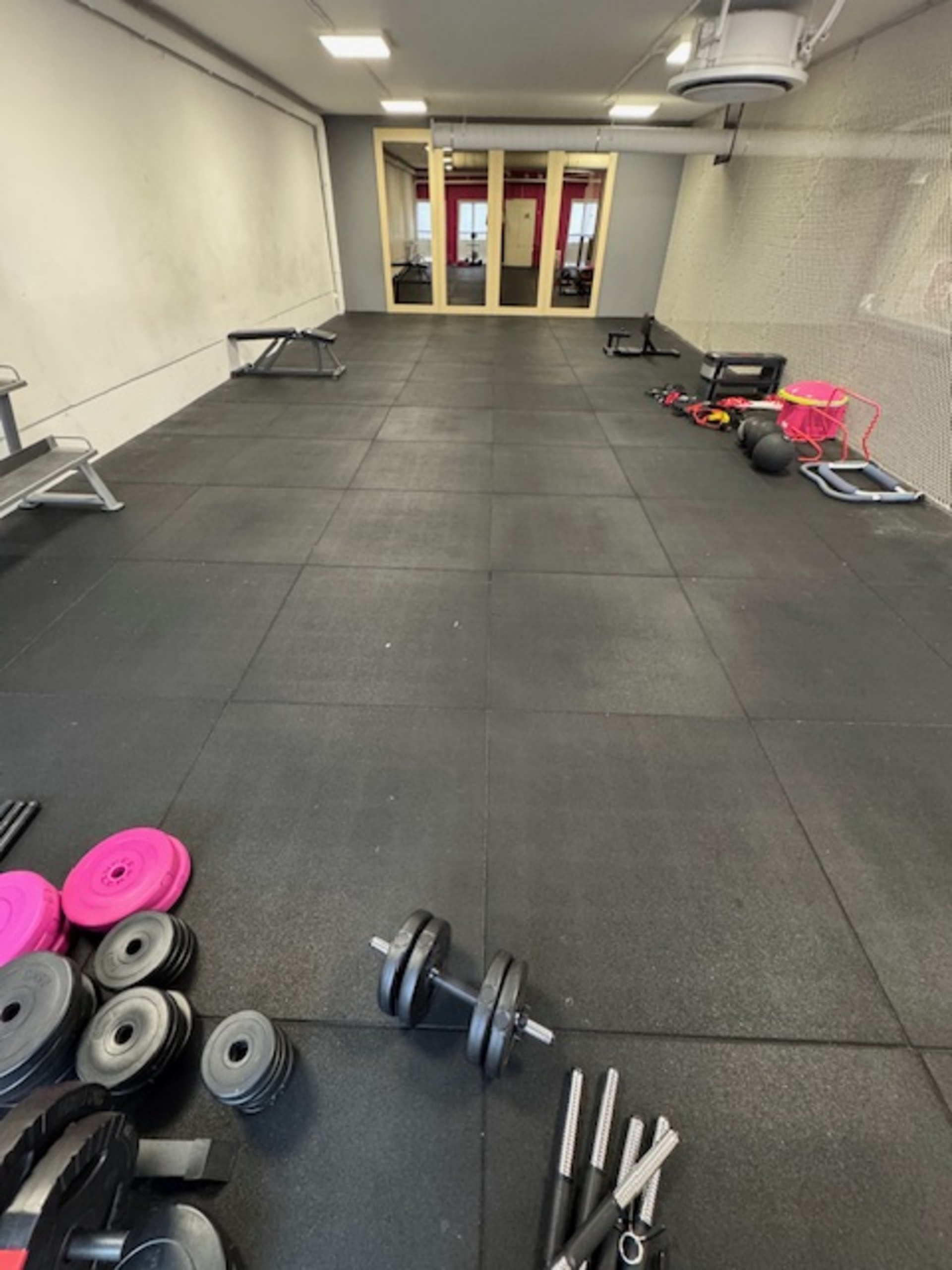 Ca. 75m2 Fitnessvloer, zwart